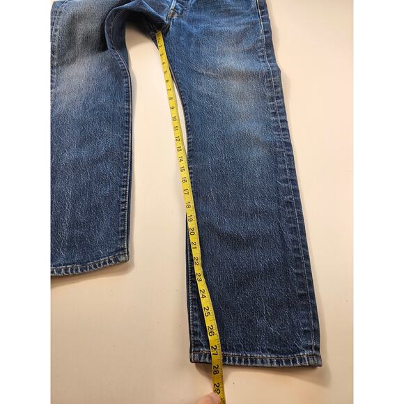 Levis modern waterless 32x30 501 EUC button fly blue jeans casual everyday ^ - Picture 8 of 9